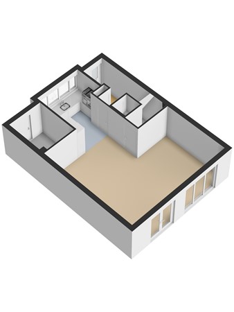 Floorplan - Dokter De Vliegerstraat 26, 3274 NG Heinenoord