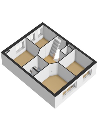Floorplan - Dokter De Vliegerstraat 26, 3274 NG Heinenoord