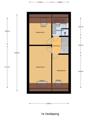 Floorplan - Rietveld-erf 21, 3315 DA Dordrecht