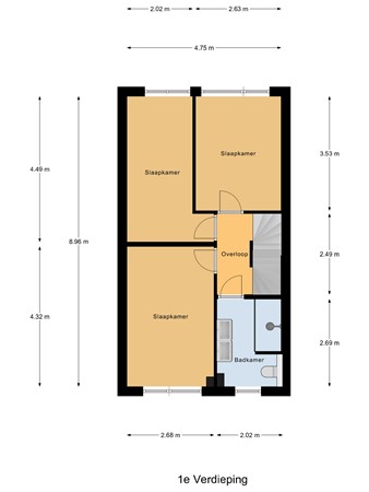 Floorplan - Binnensingel 58, 3291 TC Strijen