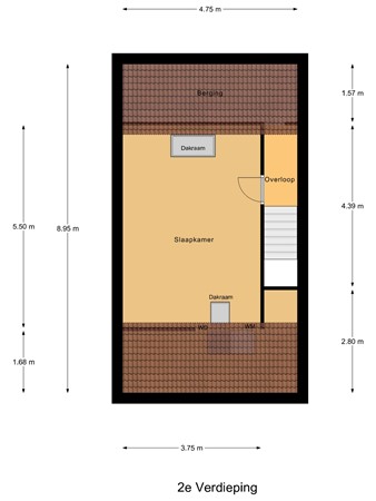 Floorplan - Binnensingel 58, 3291 TC Strijen