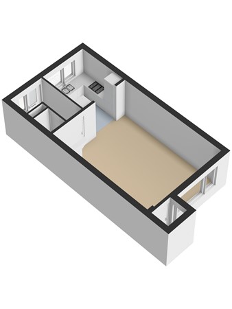 Floorplan - Binnensingel 58, 3291 TC Strijen