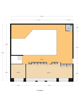 Floorplan - Antonie Van Leeuwenhoekstraat 16, 3291 CR Strijen
