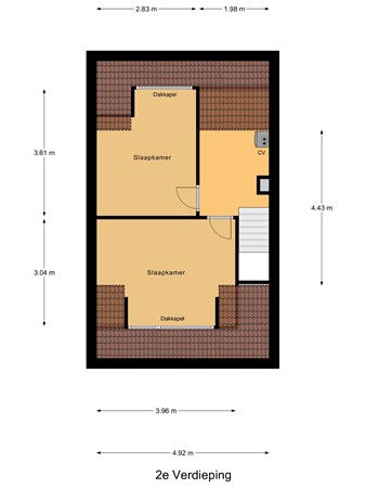 Floorplan - Bootstraat 21, 3295 TB 's-Gravendeel