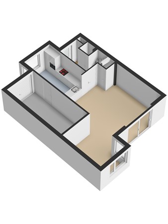 Floorplan - Poldervaart 45, 3295 GV 's-Gravendeel