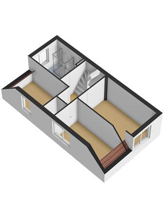 Floorplan - Poldervaart 45, 3295 GV 's-Gravendeel