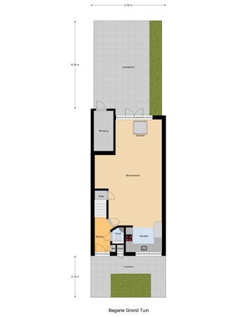 Floorplan - Vlietstraat 26, 3295 GN 's-Gravendeel