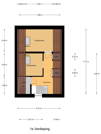 Floorplan - In 't Veldstraat 47, 3295 AJ 's-Gravendeel
