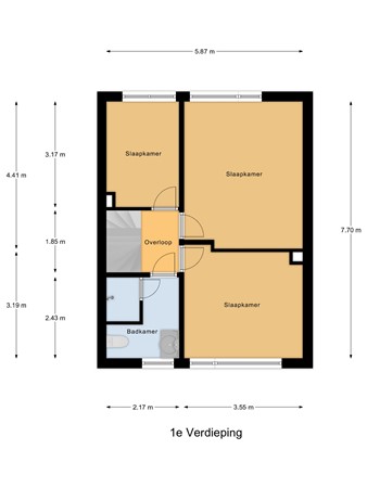 Floorplan - Kolgansstraat 8, 3291 VC Strijen