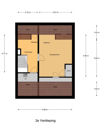 Floorplan - Kolgansstraat 8, 3291 VC Strijen
