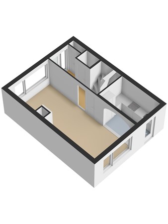 Floorplan - Kolgansstraat 8, 3291 VC Strijen
