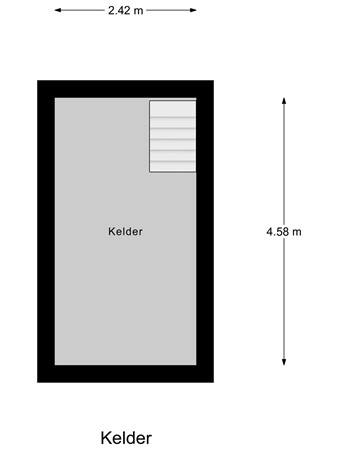 Floorplan - Nieuwestraat 72, 3291 AS Strijen