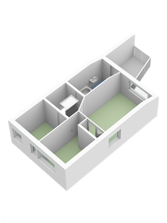 Floorplan - Verbruggestraat 38, 3295 AX 's-Gravendeel