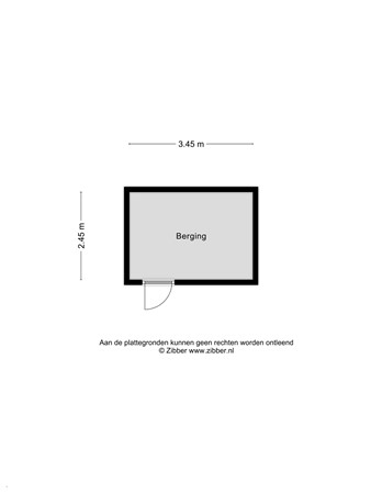 Floorplan - Verbruggestraat 38, 3295 AX 's-Gravendeel