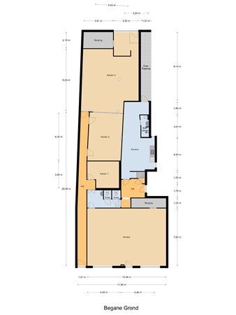 Floorplan - Boompjesstraat 27, 3291 AA Strijen