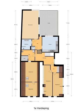 Floorplan - Boompjesstraat 27, 3291 AA Strijen