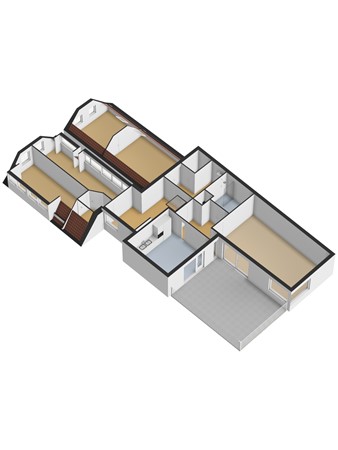 Floorplan - Boompjesstraat 27, 3291 AA Strijen