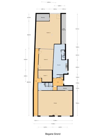 Floorplan - Boompjesstraat 27, 3291 AA Strijen