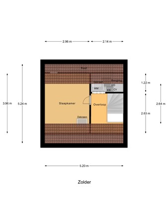 Floorplan - Tulpstraat 9, 3295 SX 's-Gravendeel