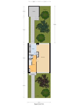 Floorplan - De Roolaan 31, 3273 AD Westmaas