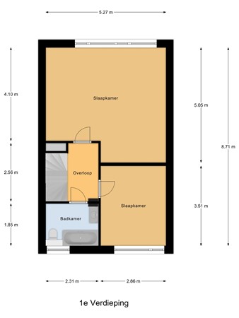 Floorplan - Pelikaan 46, 2986 TB Ridderkerk