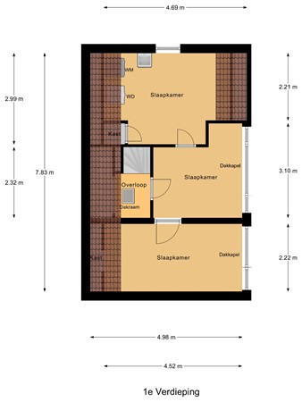 Floorplan - Nieuweweg 13, 3292 AE Strijensas