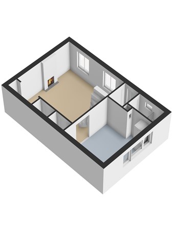 Floorplan - Nieuweweg 13, 3292 AE Strijensas