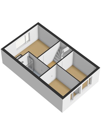 Floorplan - Bonhoefferstraat 8, 3263 SC Oud-Beijerland