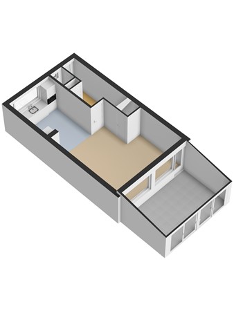 Floorplan - Bonhoefferstraat 8, 3263 SC Oud-Beijerland