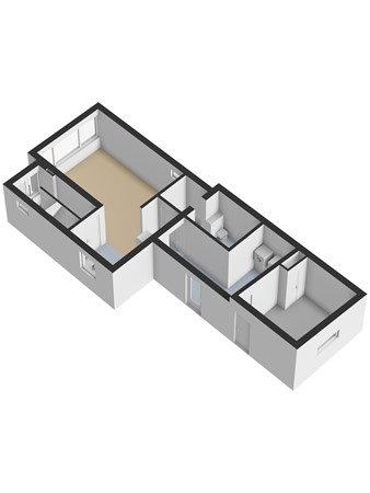 Floorplan - Nieuwestraat 90, 3291 AS Strijen