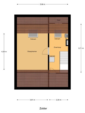 Floorplan - Julianastraat 93, 3291 BL Strijen