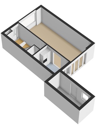 Floorplan - Julianastraat 93, 3291 BL Strijen