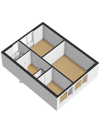 Floorplan - Julianastraat 93, 3291 BL Strijen