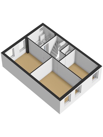 Floorplan - Bosweg 71, 3291 AD Strijen