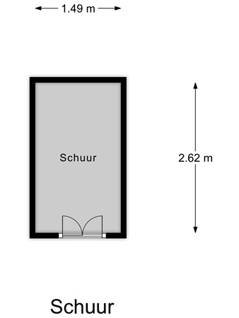Floorplan - Bosweg 71, 3291 AD Strijen