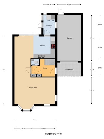 Floorplan - Stoop van Strijenstraat 19, 3291 GL Strijen