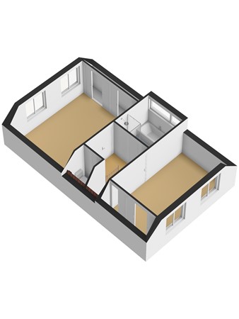 Floorplan - Stoop van Strijenstraat 19, 3291 GL Strijen