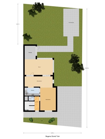 Floorplan - Zweedsestraat 27, 3295 EK 's-Gravendeel
