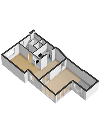 Floorplan - Zweedsestraat 27, 3295 EK 's-Gravendeel