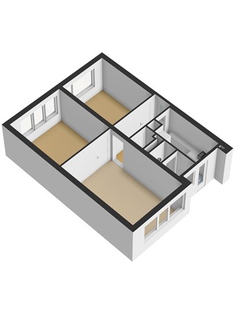 Floorplan - Generaal S.H. Spoorstraat 297, 3313 AD Dordrecht
