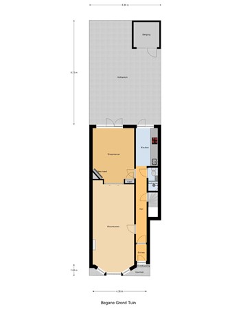 Floorplan - Randweg 38A, 3074 BP Rotterdam