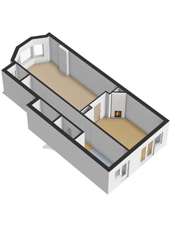 Floorplan - Randweg 38A, 3074 BP Rotterdam