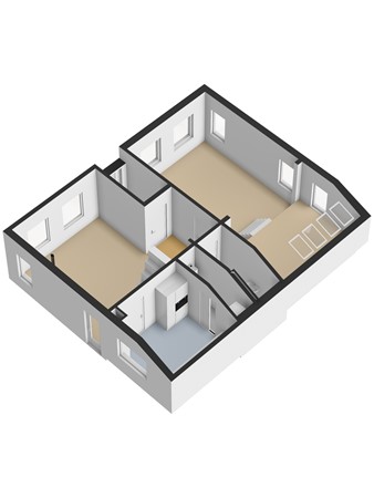 Floorplan - Molenstraat 45, 3291 EE Strijen