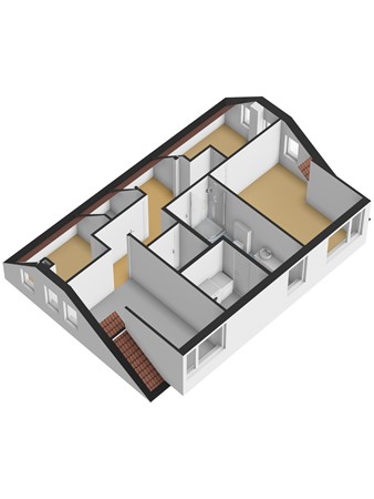 Floorplan - Molenstraat 45, 3291 EE Strijen