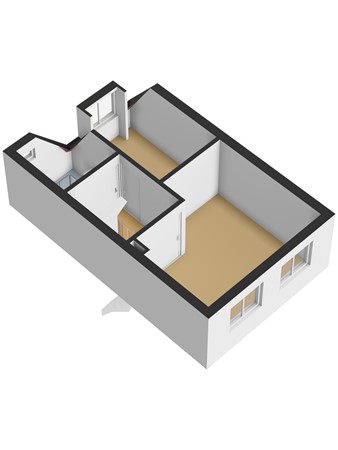Floorplan - Schoolstraat 8, 3291 AV Strijen