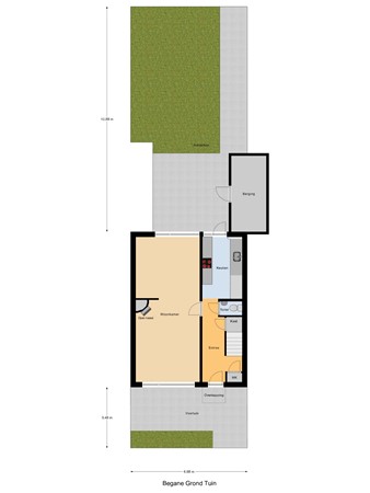 Floorplan - Troelstrastraat 16, 3291 BX Strijen
