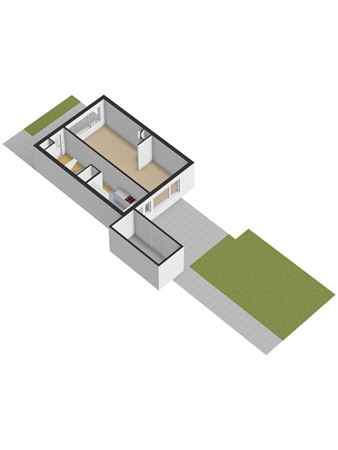 Floorplan - Troelstrastraat 16, 3291 BX Strijen