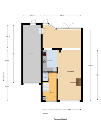 Floorplan - Magnoliastraat 28, 3297 BC Puttershoek