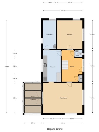Floorplan - Noord Kavelsedijk 4, 3291 LW Strijen