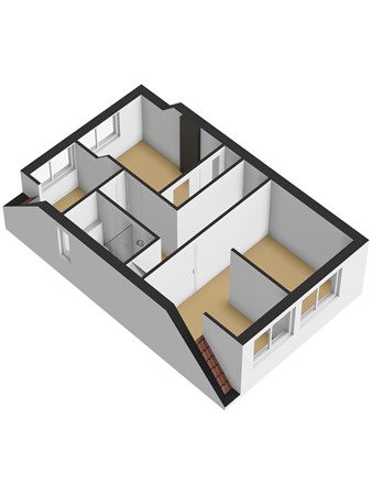 Floorplan - Nieuwestraat 61, 3291 AP Strijen